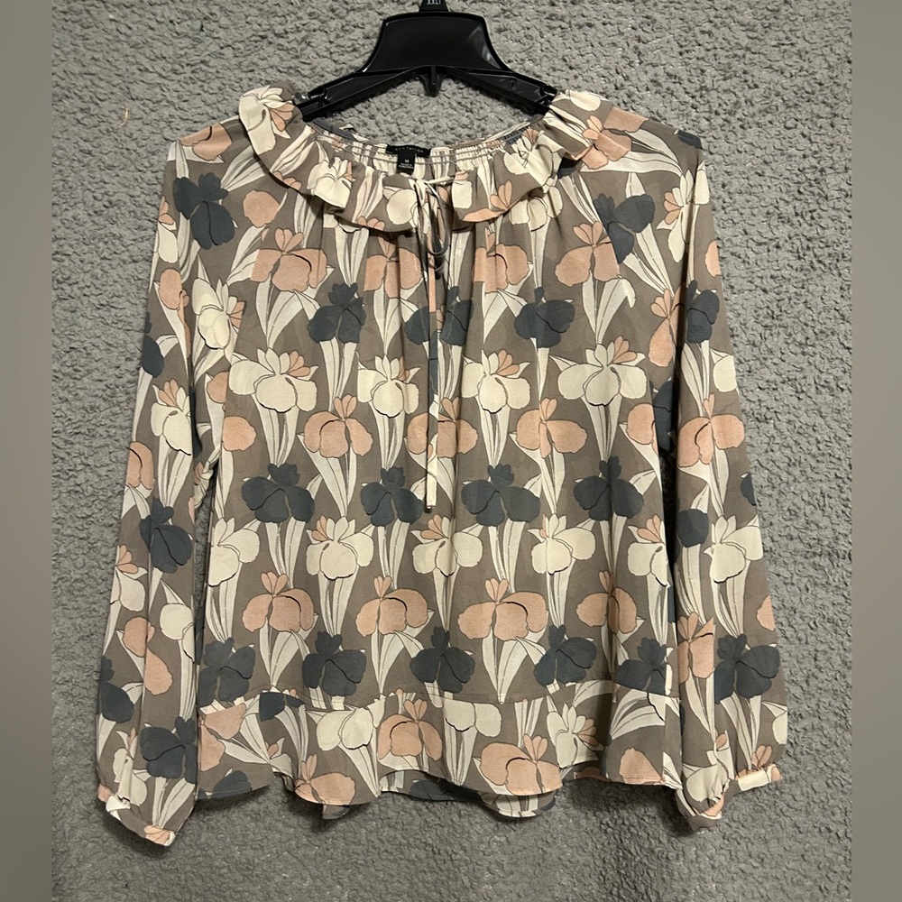 Ann Taylor Multicolor Floral Blouse